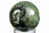 Polished Prehnite With Epidote Sphere #343069-1
